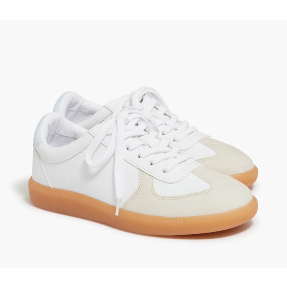 J.Crew CA764 City Tour Sneaker WMNS 8M Ice Blue Lace Up Low Top Round Toe Casual